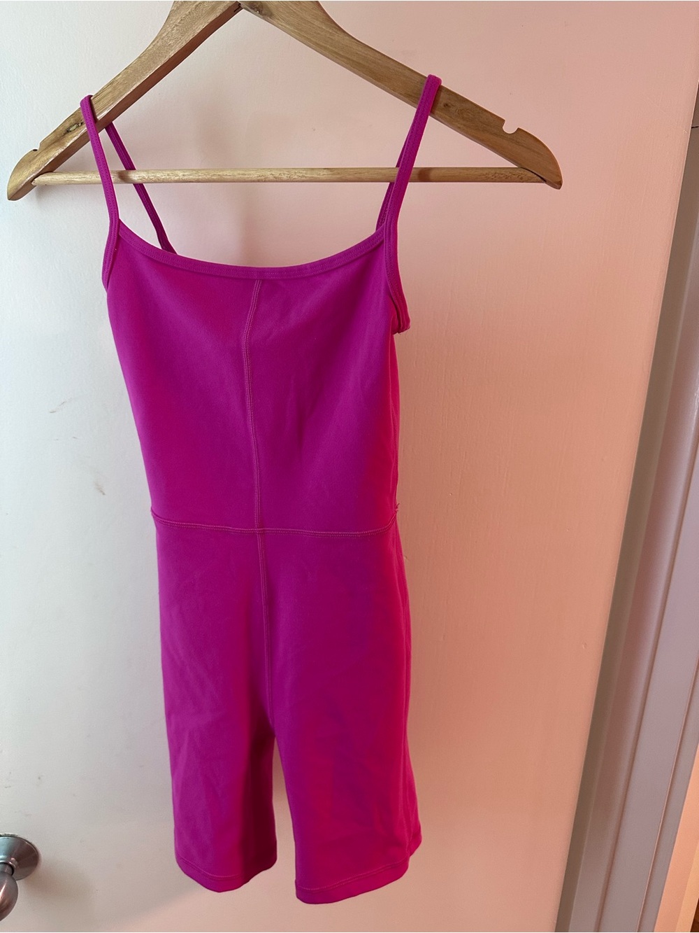One-Piece Romper in Bright Fuchsia